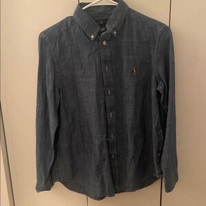 Ralph Lauren Dark Blue Casual Shirt Boys Size Large 14 - 16